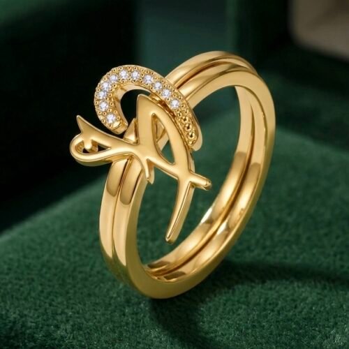 خاتم الاحرف المتشابكه